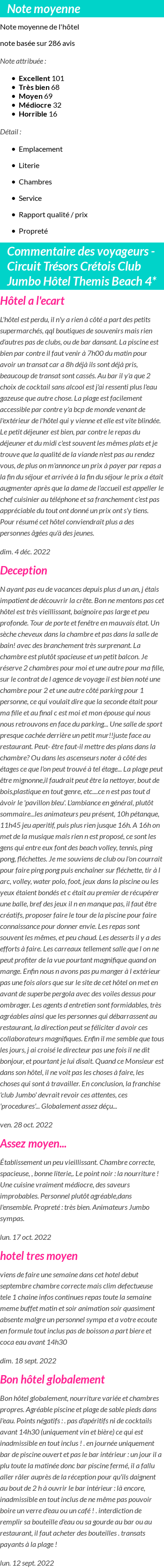 Avis clients