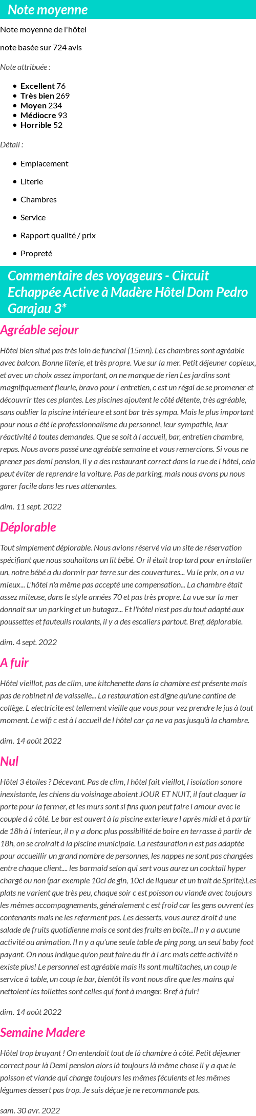 Avis clients