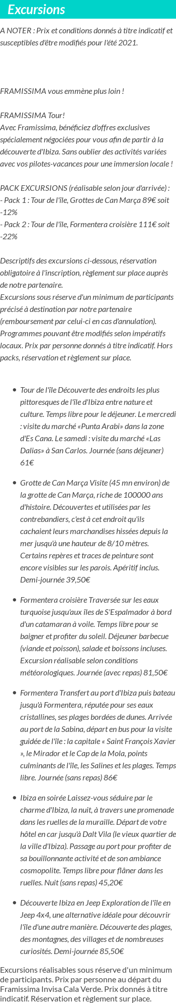 Formalités