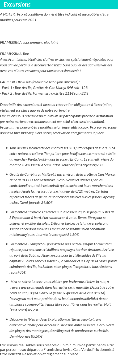 Formalités