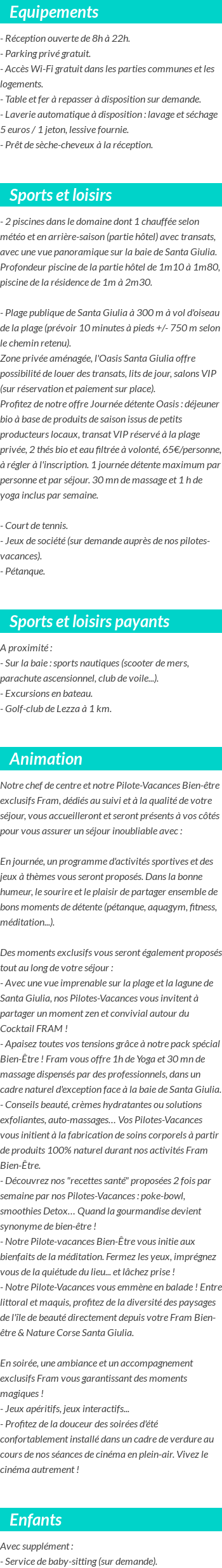 Activités