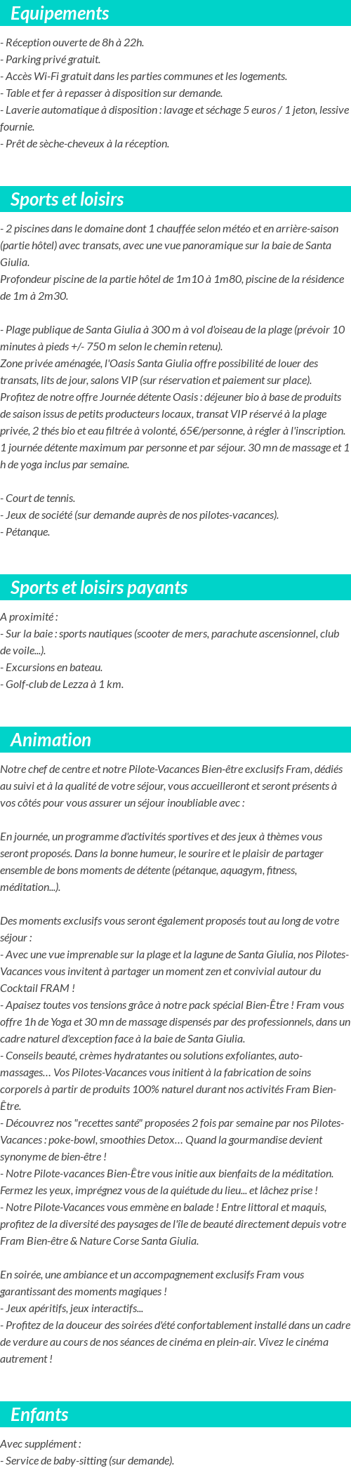 Activités
