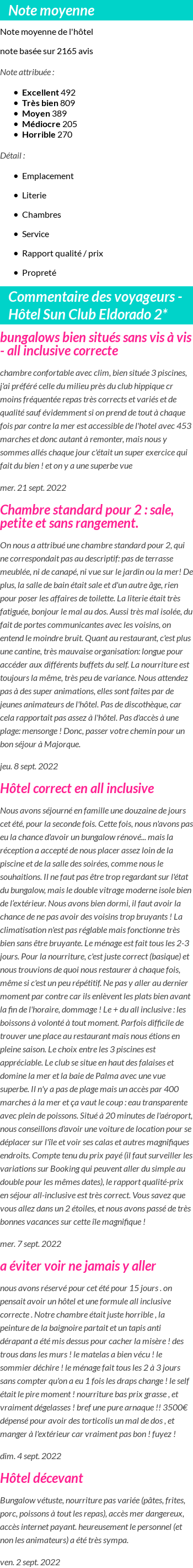 Avis clients