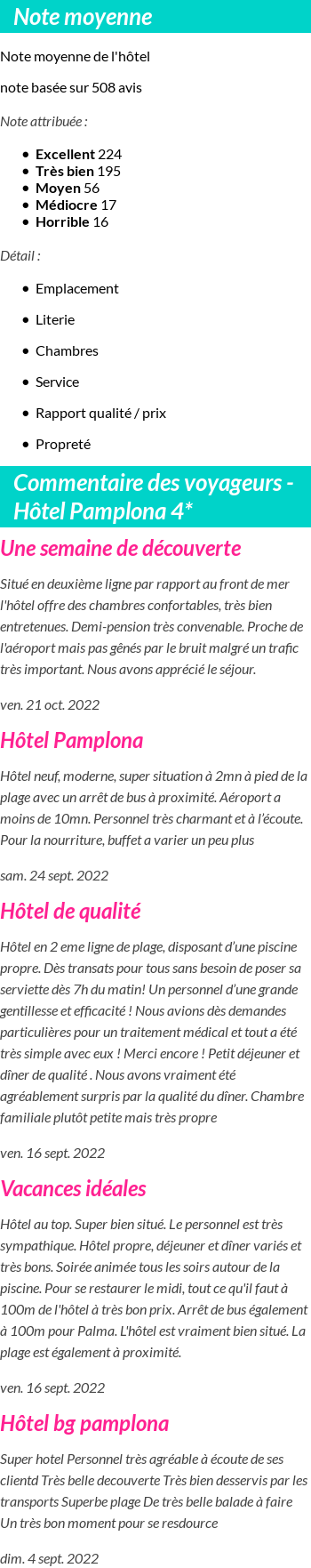 Avis clients