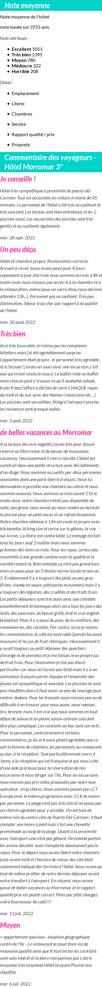 Avis clients
