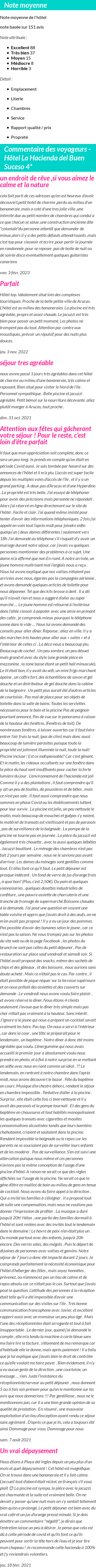 Avis clients