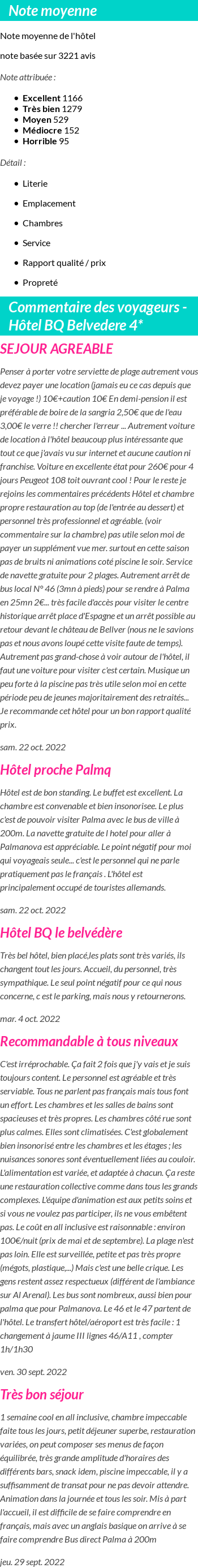 Avis clients