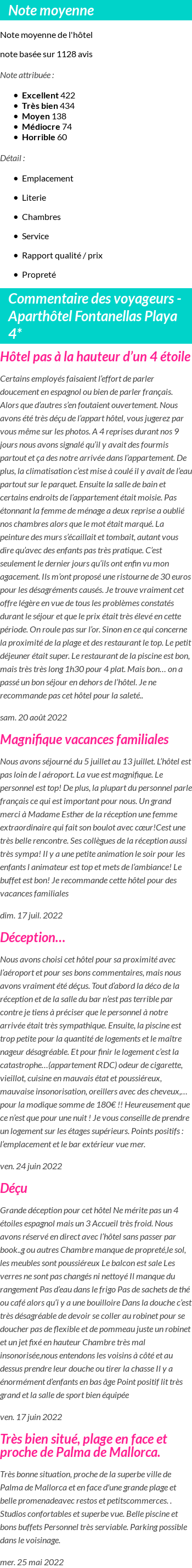 Avis clients