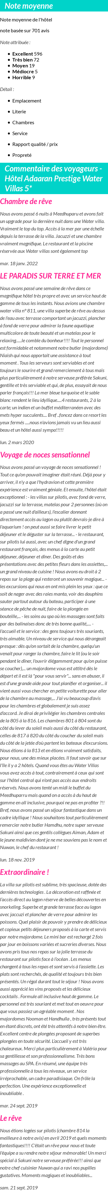 Avis clients