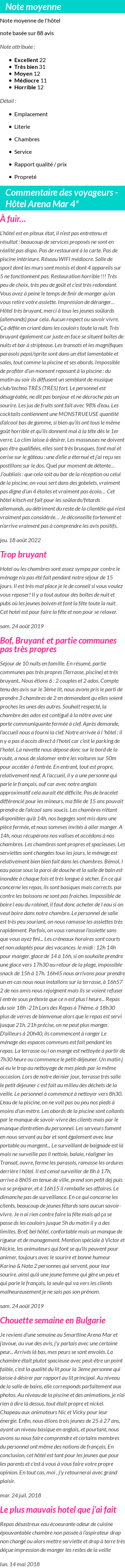 Avis clients