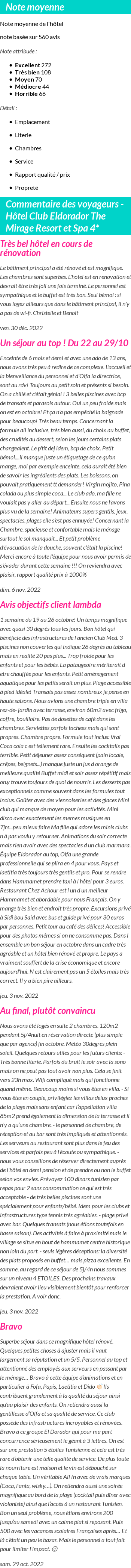 Avis clients