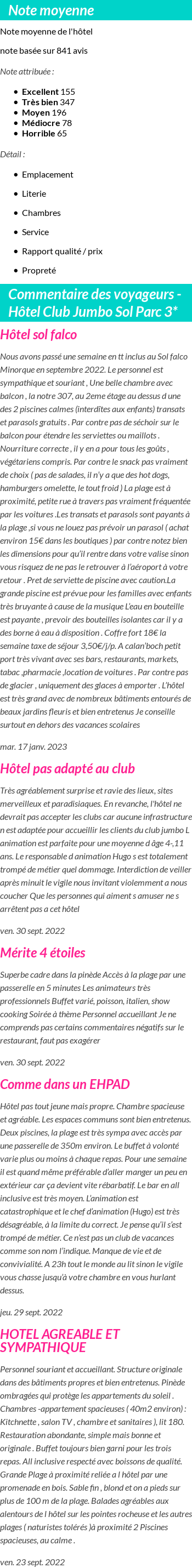 Avis clients