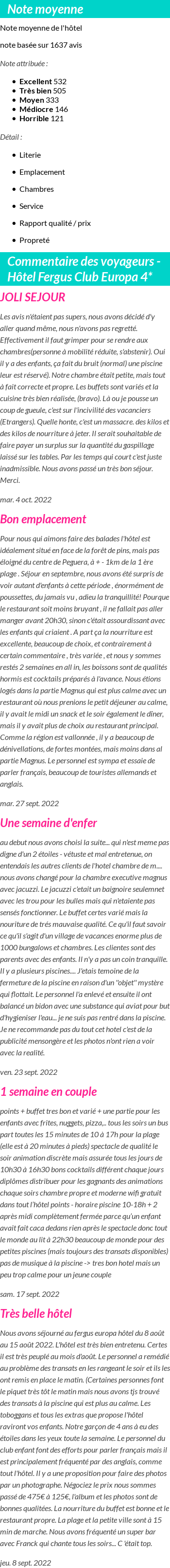 Avis clients