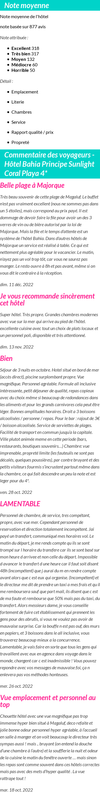 Avis clients