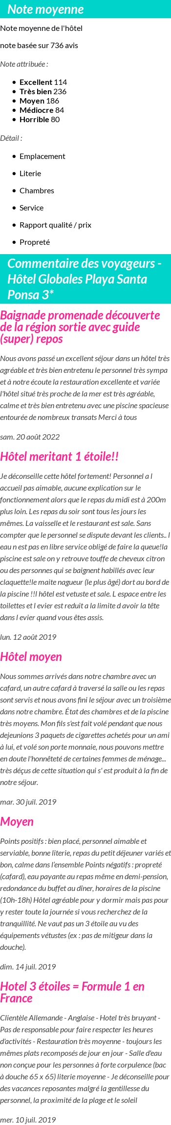 Avis clients