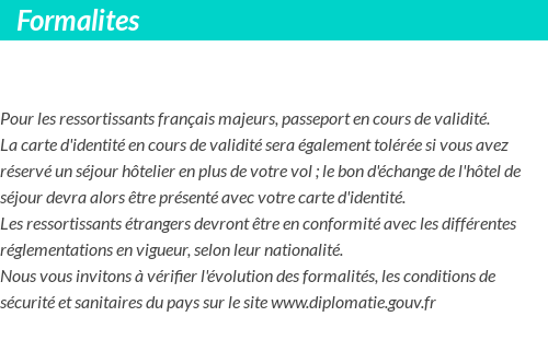 INFOS VOYAGEURS
