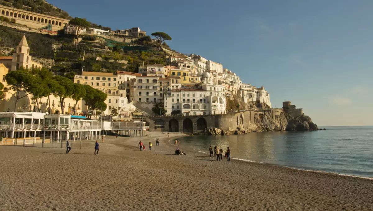 Plage de Positano Amalfi en Italie