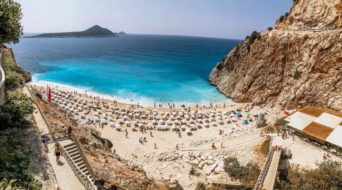 Plage d'Antalya en Turquie'