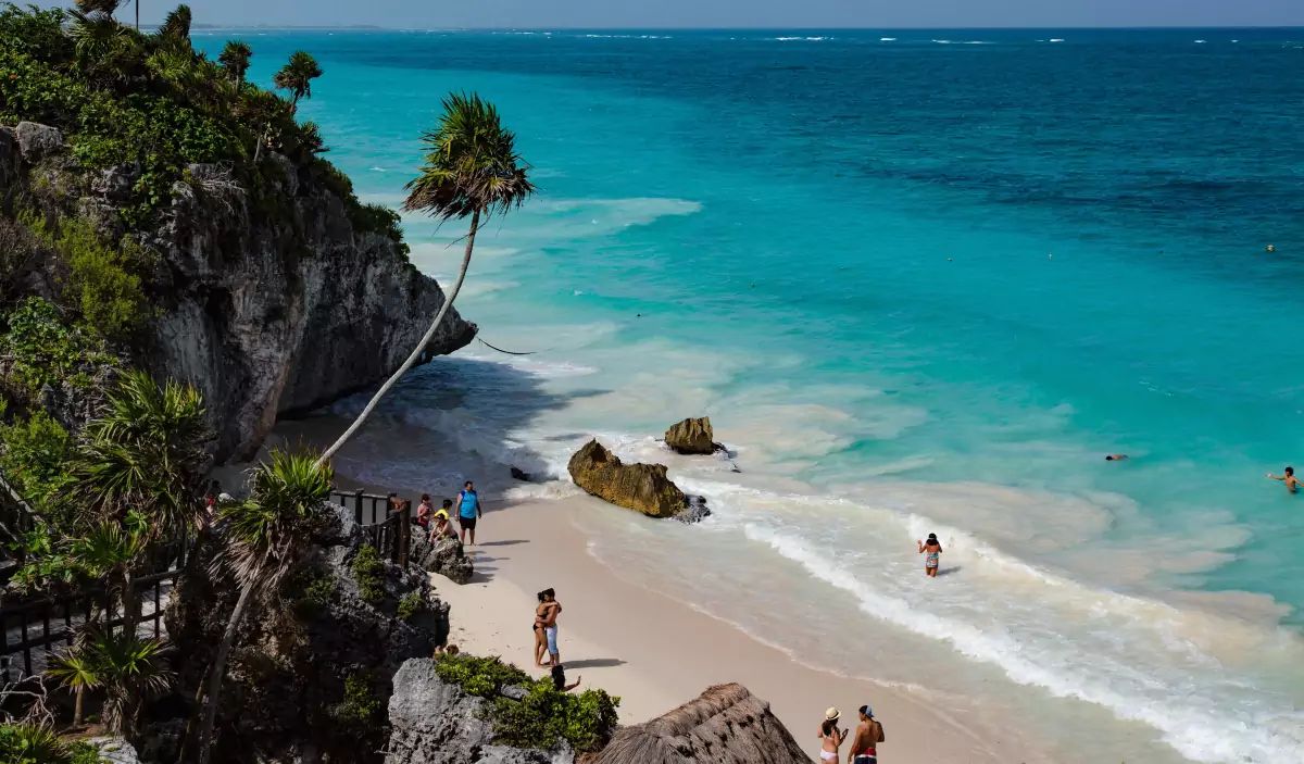 Plage à Tulum, Mexique