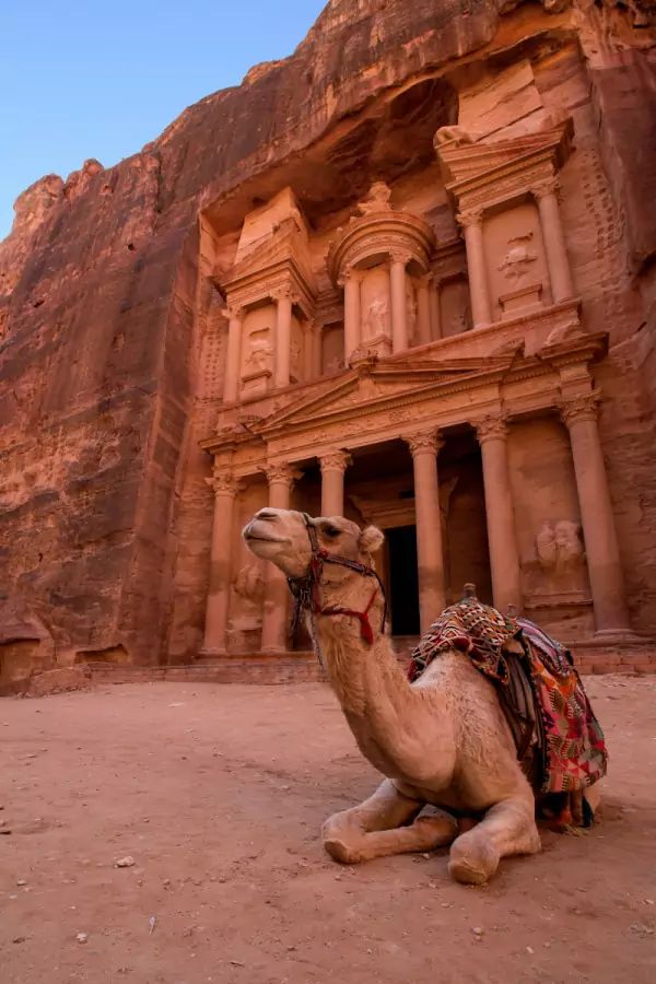 La cité ancienne de Petra en Jordanie