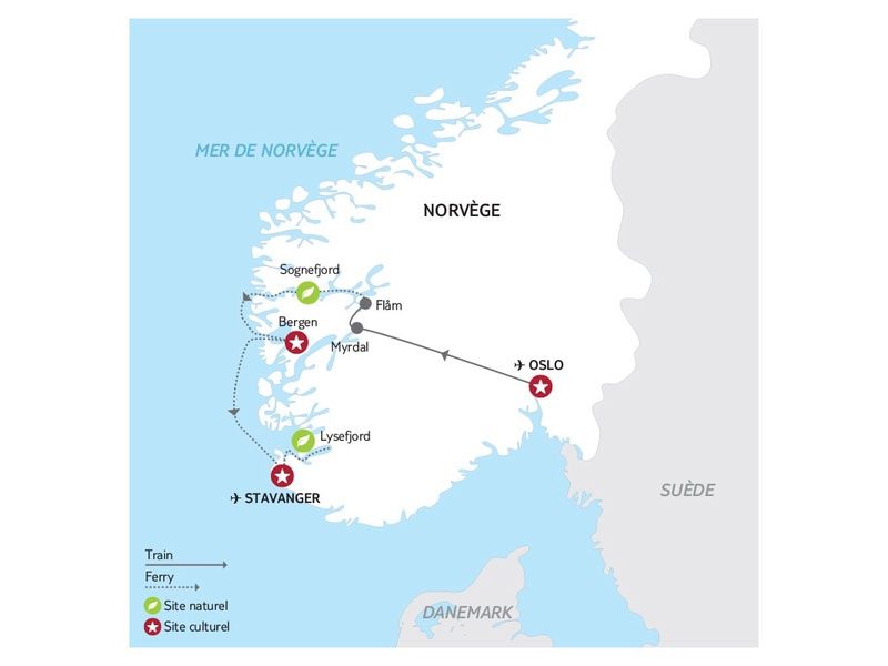 Circuit La Norvège du Sud et ses fjords en train et bateau pas cher photo 19
