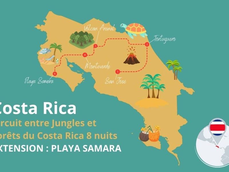 Circuit entre Jungles et Forêts du Costa Rica + extension Playa Samara pas cher photo 2