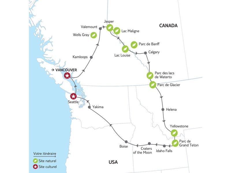 Circuit Rocheuses américaines, canadiennes et Yellowstone - Sens Vancouver | Vancouver pas cher photo 16