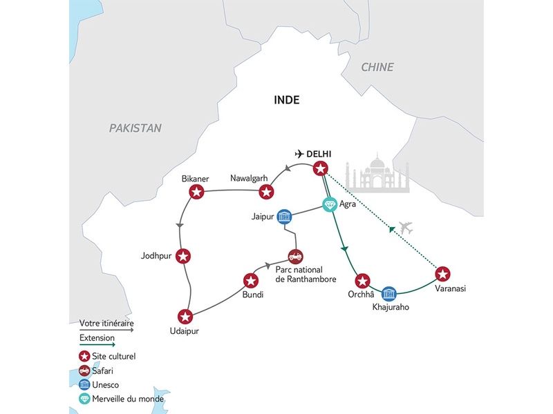 Circuit privé Secrets du Rajasthan option 4 étoiles pas cher photo 16