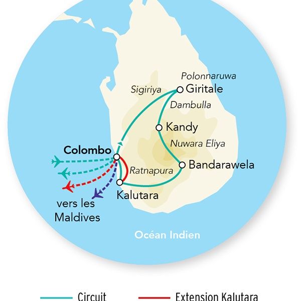 Circuit Splendeurs du Sri Lanka & Extension Maldives Hôtel Fihalhohi Island 4* pas cher photo 2