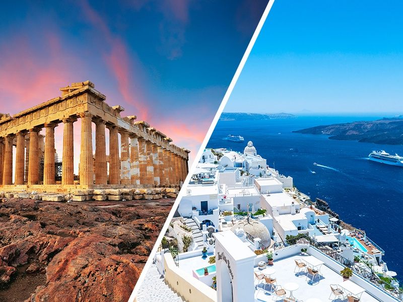 Combiné Athènes & Îles de Santorin Grèce pas cher