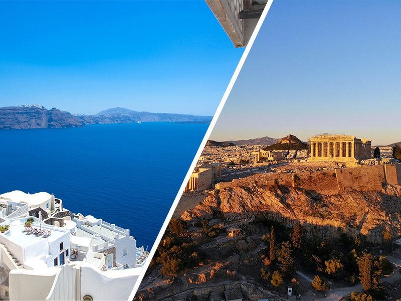 Combiné Athènes / Îles de Santorin & de Paros 2* & 3* 11 nuits pas cher