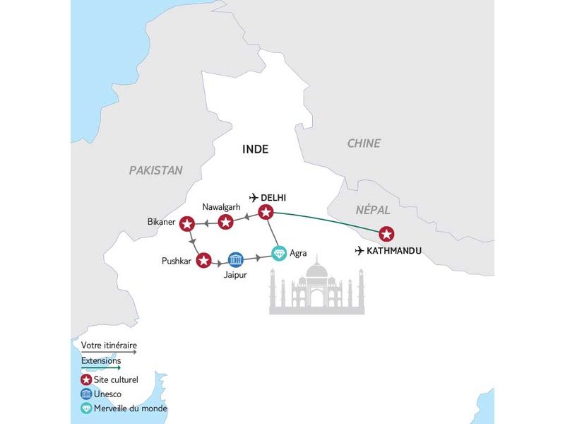 Circuit Joyaux de l'Inde + Extension au Népal pas cher photo 20