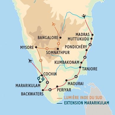 Circuit Indispensable Inde du Sud et extension balnéaire à Mararikulam 3* pas cher photo 7