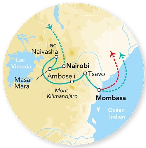 Circuit Merveilles du Kenya & extension Plage de Tiwi pas cher photo 8