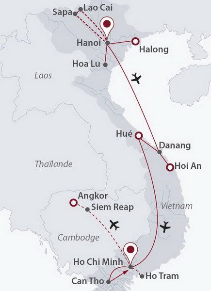 Circuit Vietnam Essentiel + prologue Sapa + extension Cambodge pas cher photo 2