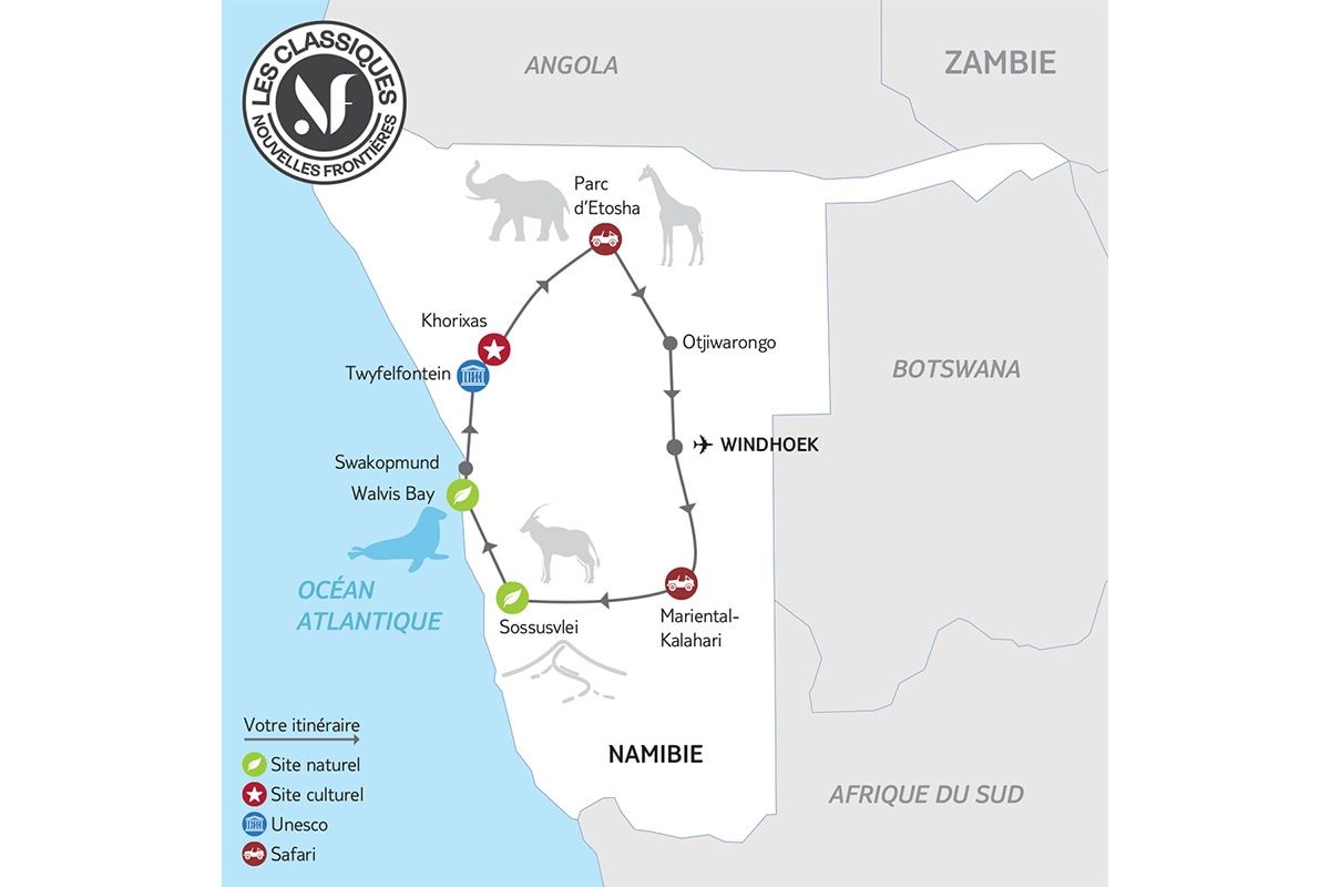 Circuit Visage de Namibie 2*-3* pas cher photo 1