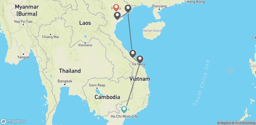 Circuit Des falaises d'Émeraude aux lanternes de Hoi An 4* pas cher