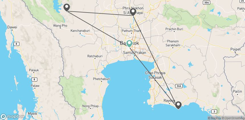 Circuit Au fil du royaume de Siam : de Bangkok à Koh Samet 4* pas cher