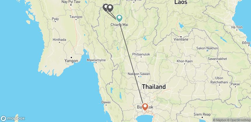 Circuit Voyage en pays thaï : de la capitale aux confins du nord pas cher