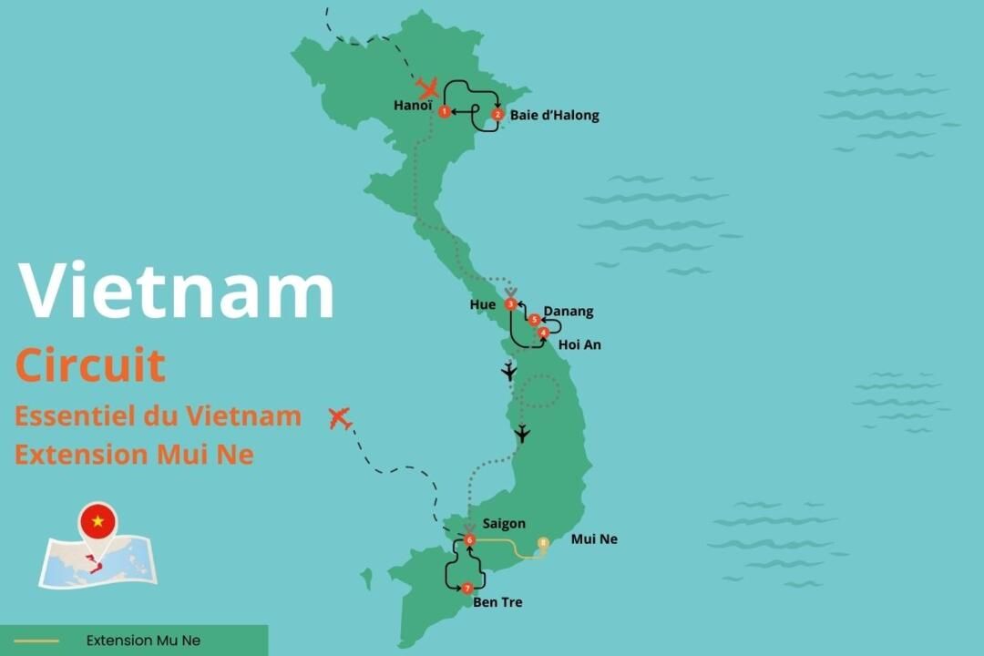 Circuit Privatif l'Essentiel du Vietnam et extension à Mui Ne 3*-4* pas cher photo 1