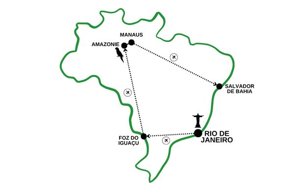 Circuit Les Incontournables du Brésil et de l'Amazonie en Privatif - Vols Flex pas cher photo 3