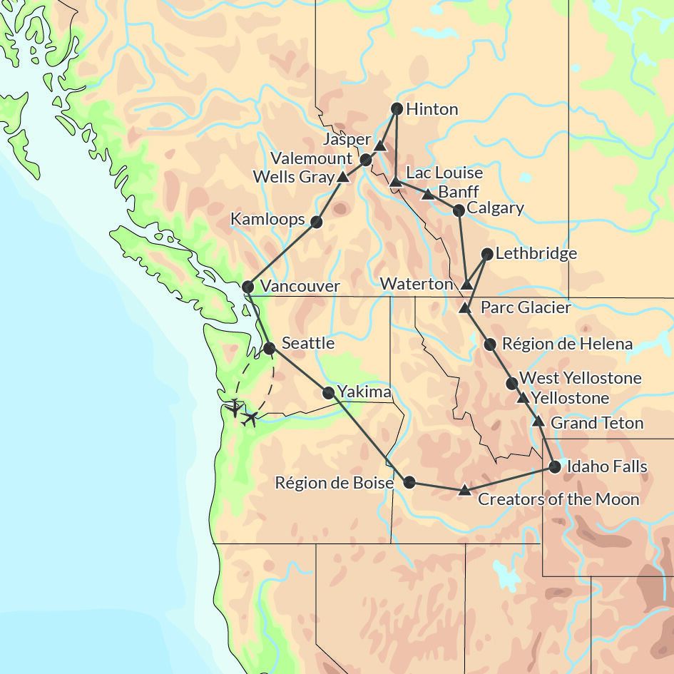 Usa Canada West - 15J/13N - 2027 pas cher photo 3