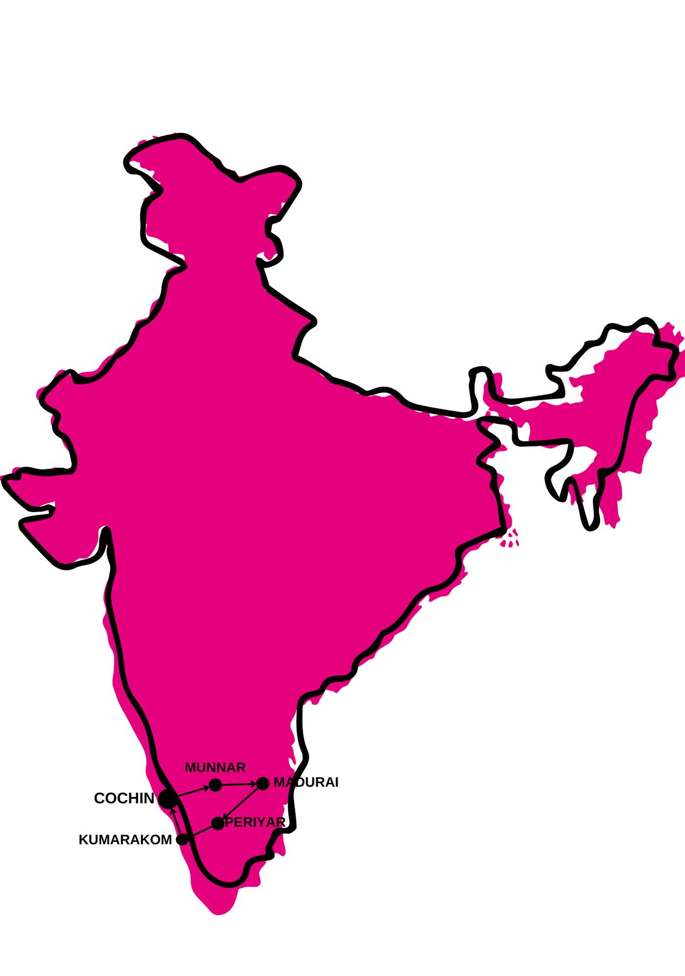 Circuit Merveilles du Kerala en Privatif - Vols Flex pas cher photo 1
