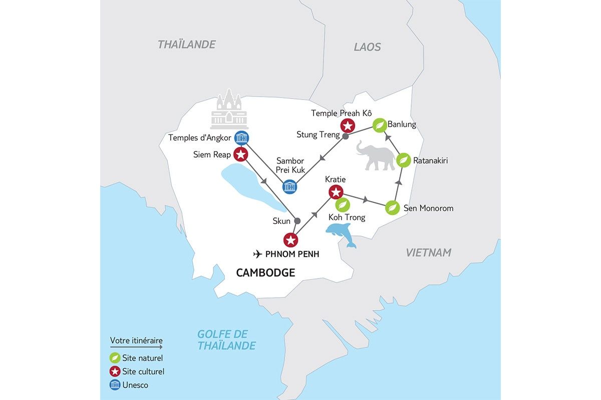 Circuit Cambodge Authentique 3*/4* pas cher