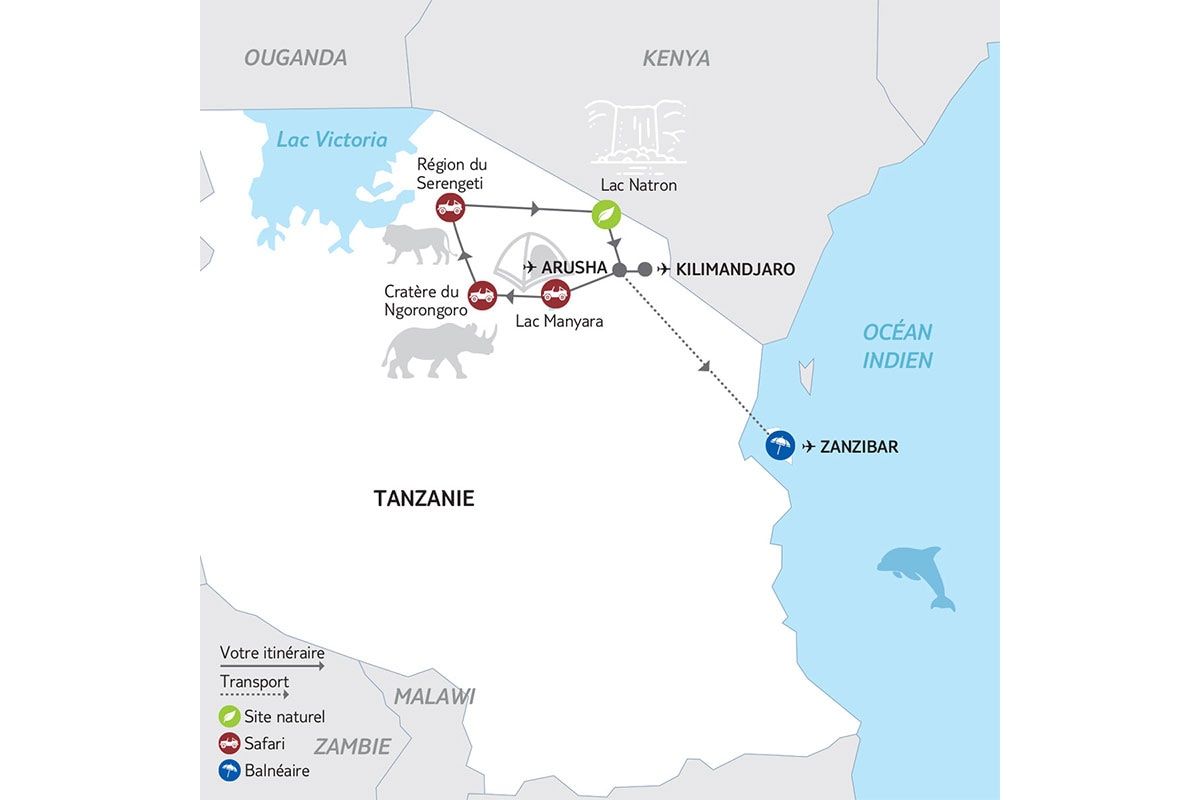 Circuit Inoubliable Tanzanie 3* pas cher