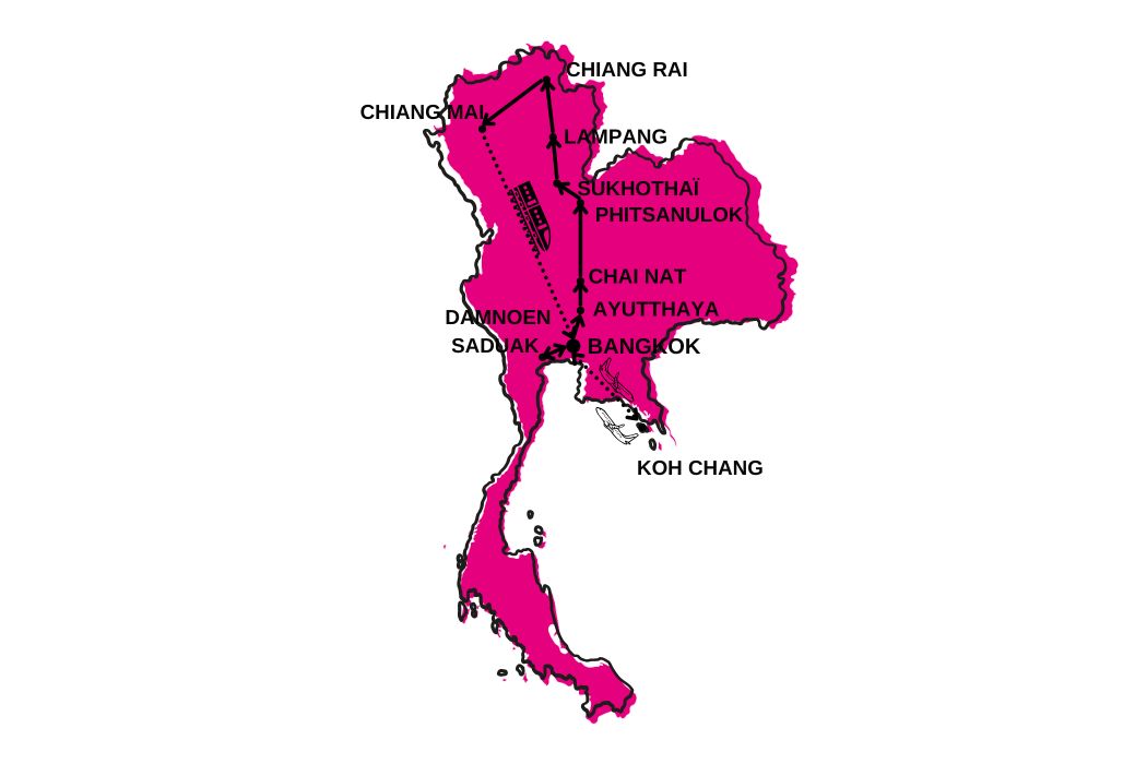 Circuit Grand Tour de Thaïlande et séjour à Koh Chang 4* pas cher