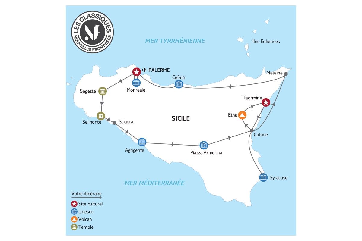 Circuit Découverte de la Sicile 4* pas cher