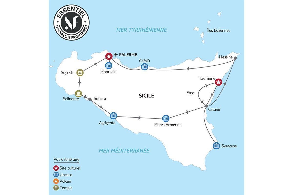 Circuit Découverte de la Sicile 4* pas cher