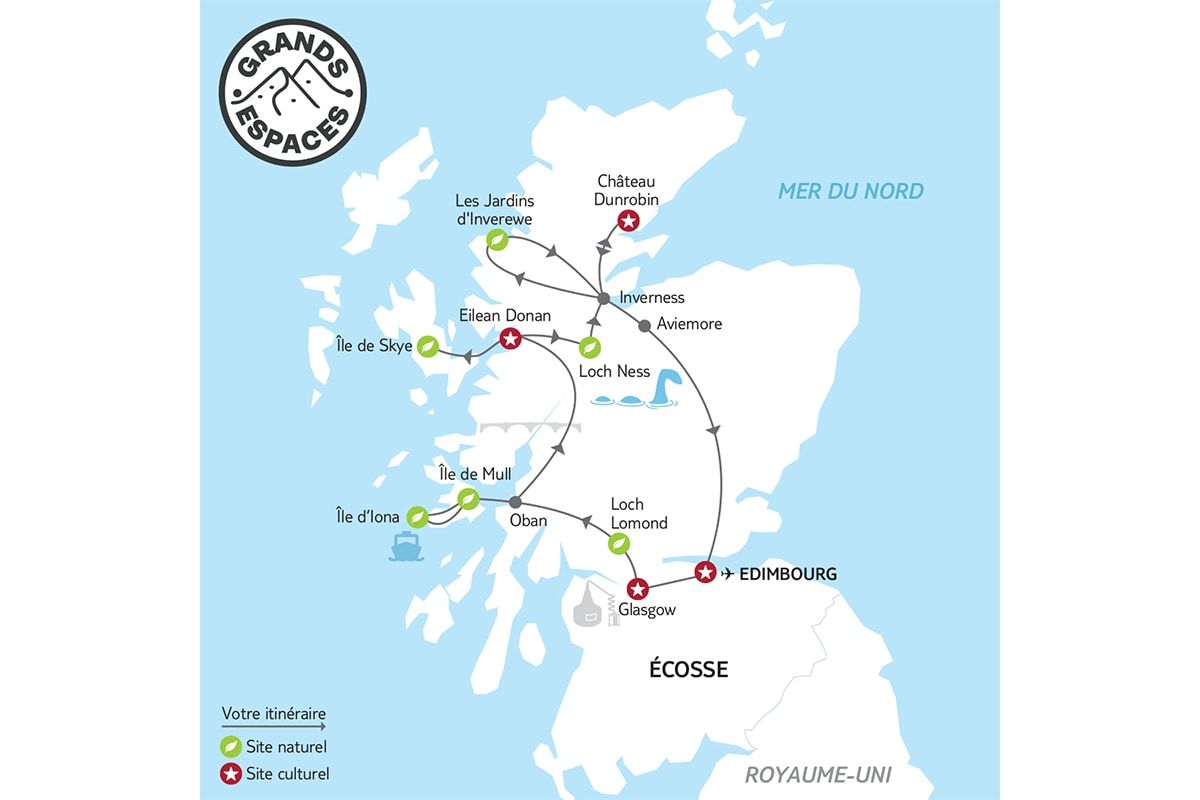 Circuit Îles et Highlands d'Écosse 2*-3* pas cher