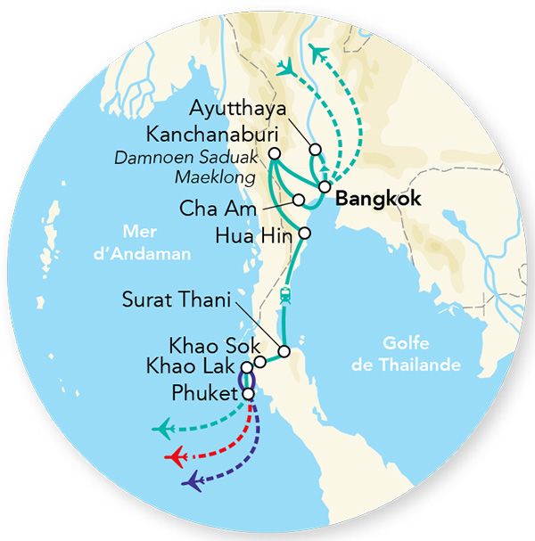 Circuit Splendeurs Sud Thaïlande 3*-4* et Hôtel 4* à Khao Lak et extension Phuket Hôtel 4* pas cher photo 12